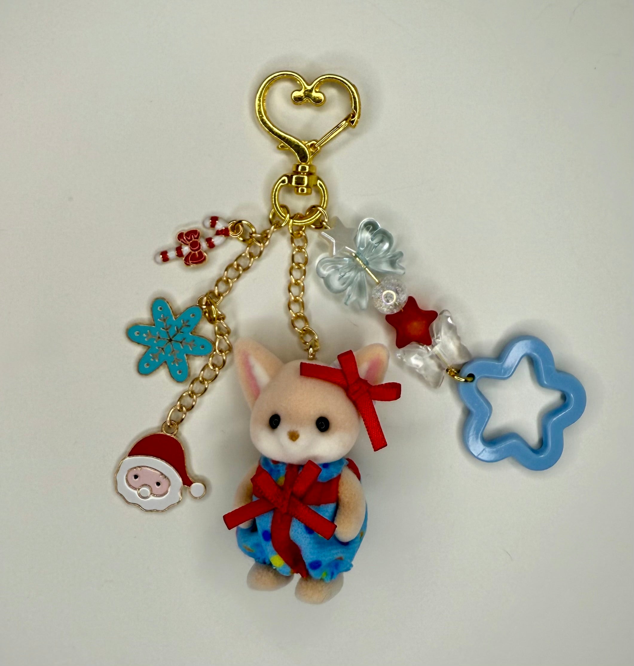 Calico Critter Holiday Keychain