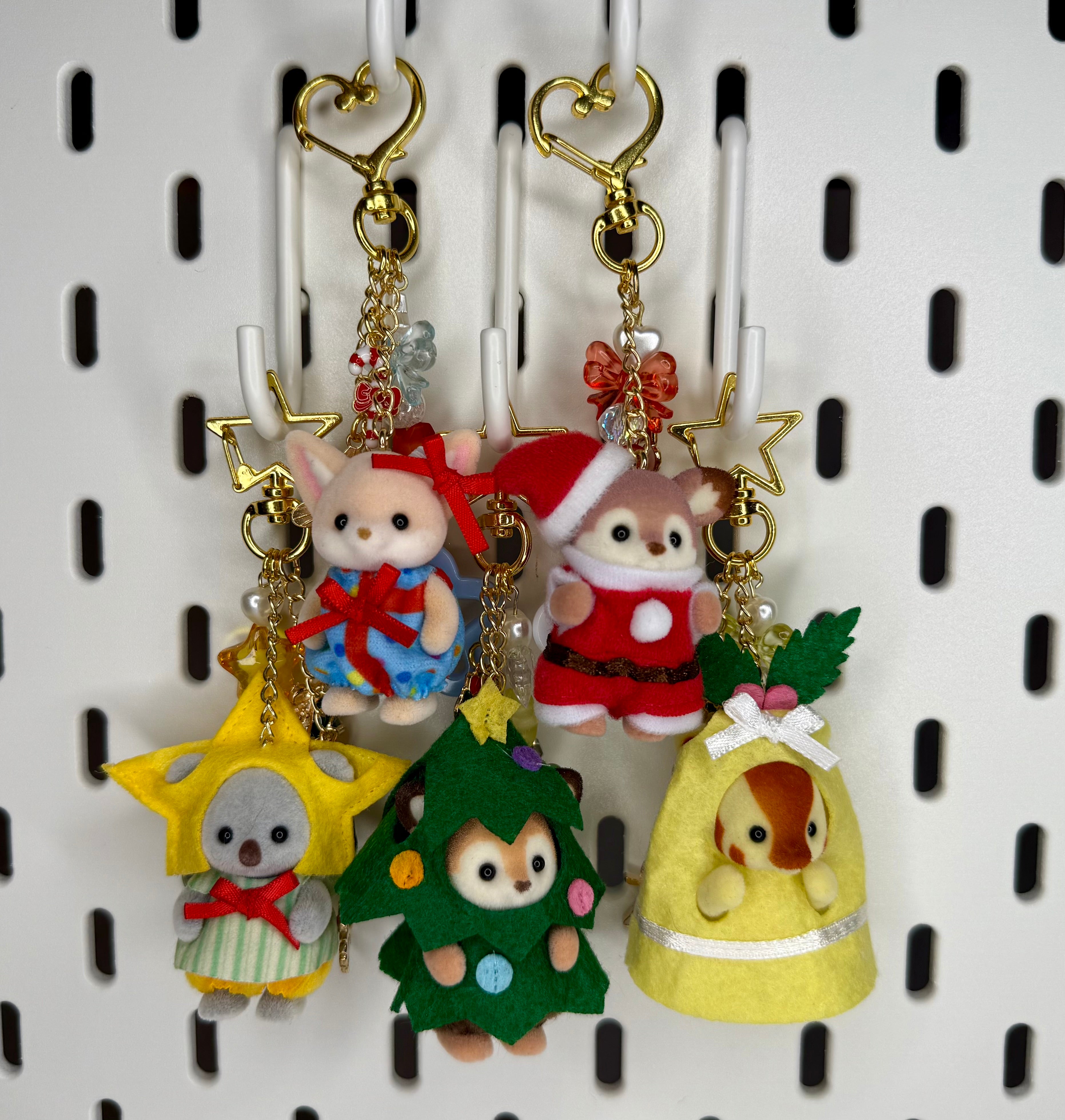 Calico Critter Holiday Keychain