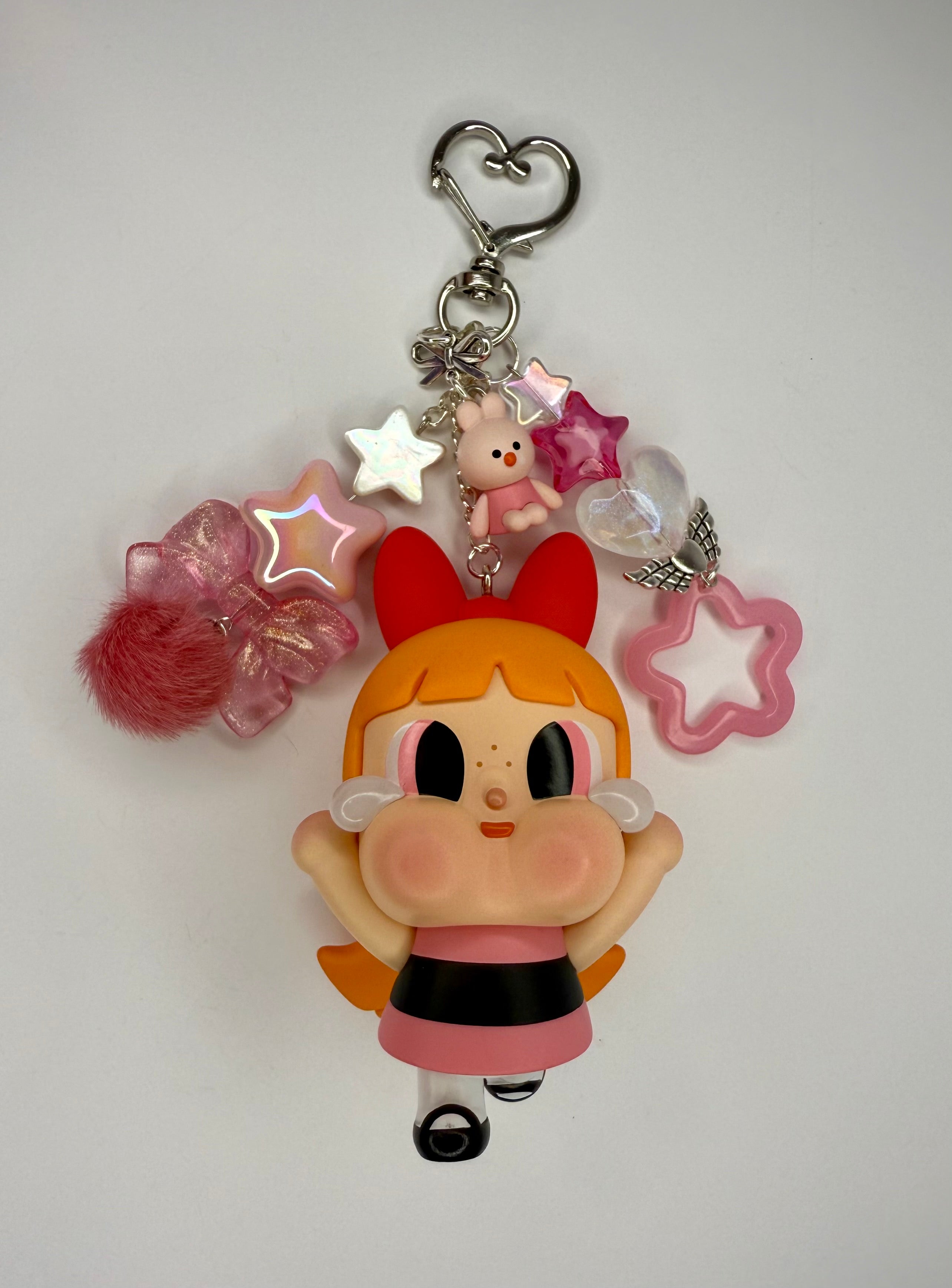 Crybaby x Powerpuff Girls Bunnies- Blossom, Bubbles, or Buttercup Bunny- Handmade Bag Charm