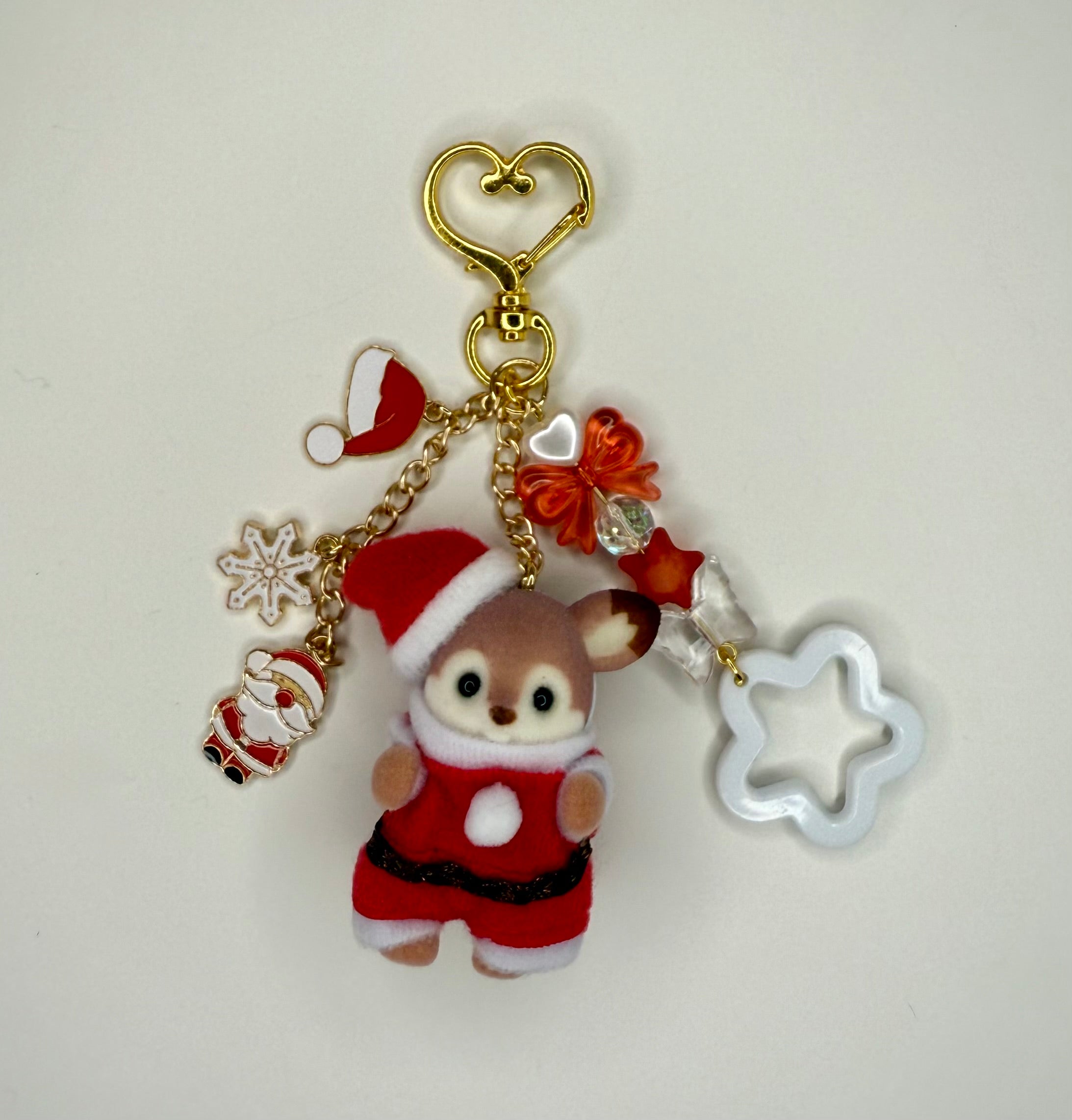 Calico Critter Holiday Keychain