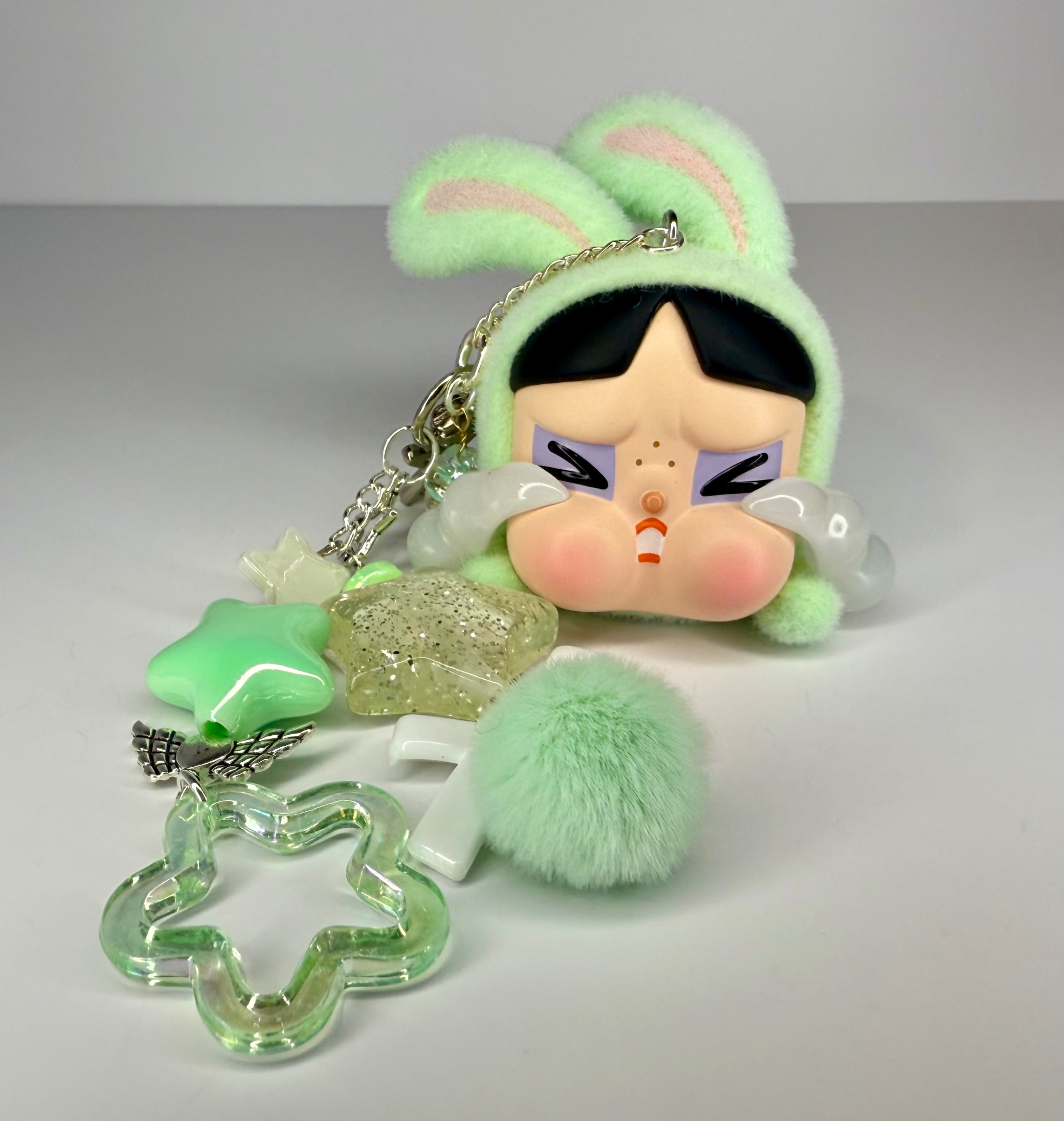 Crybaby x Powerpuff Girls Bunnies- Blossom, Bubbles, or Buttercup Bunny- Handmade Bag Charm