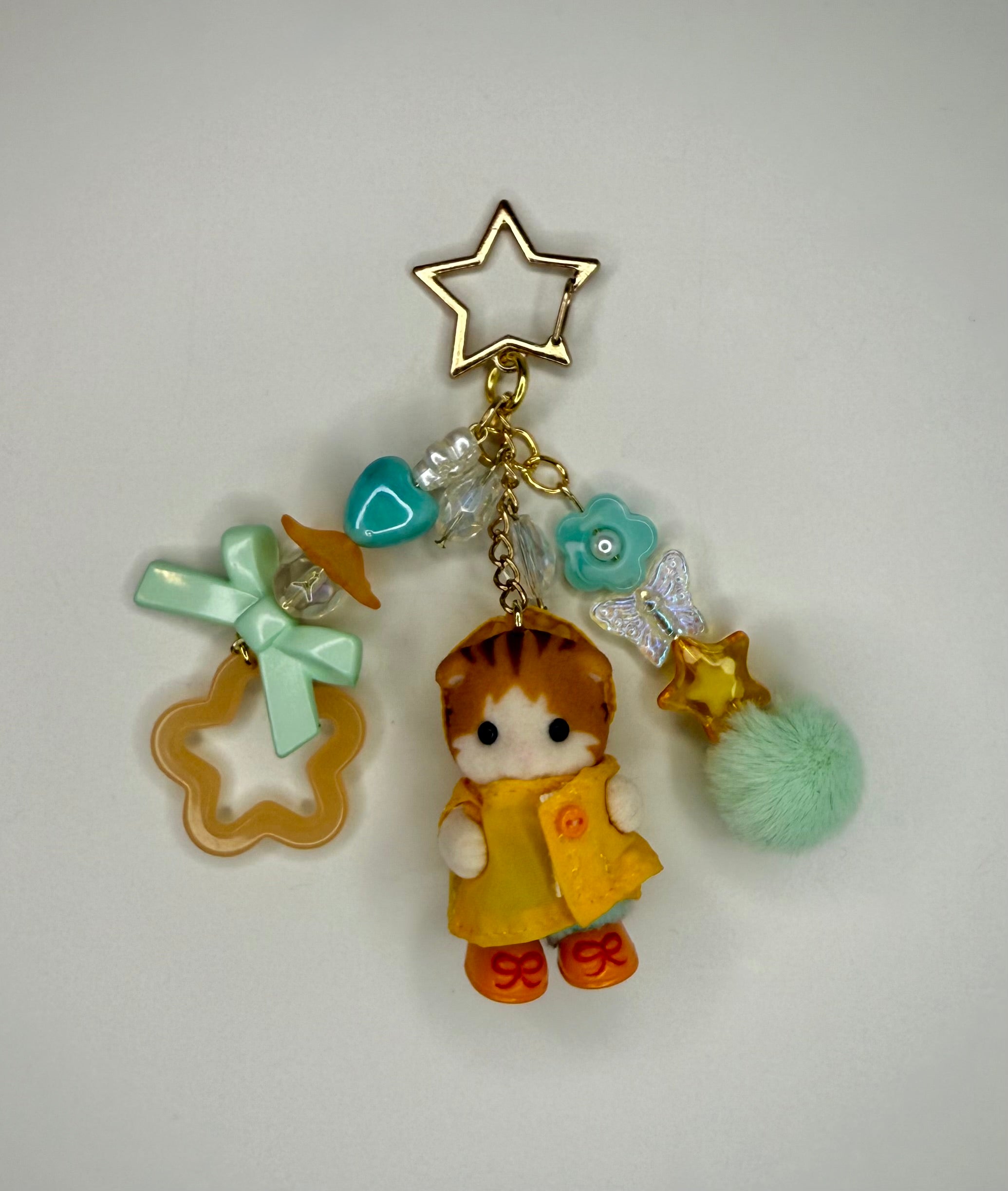 Calico Critter Raincoat Keychains