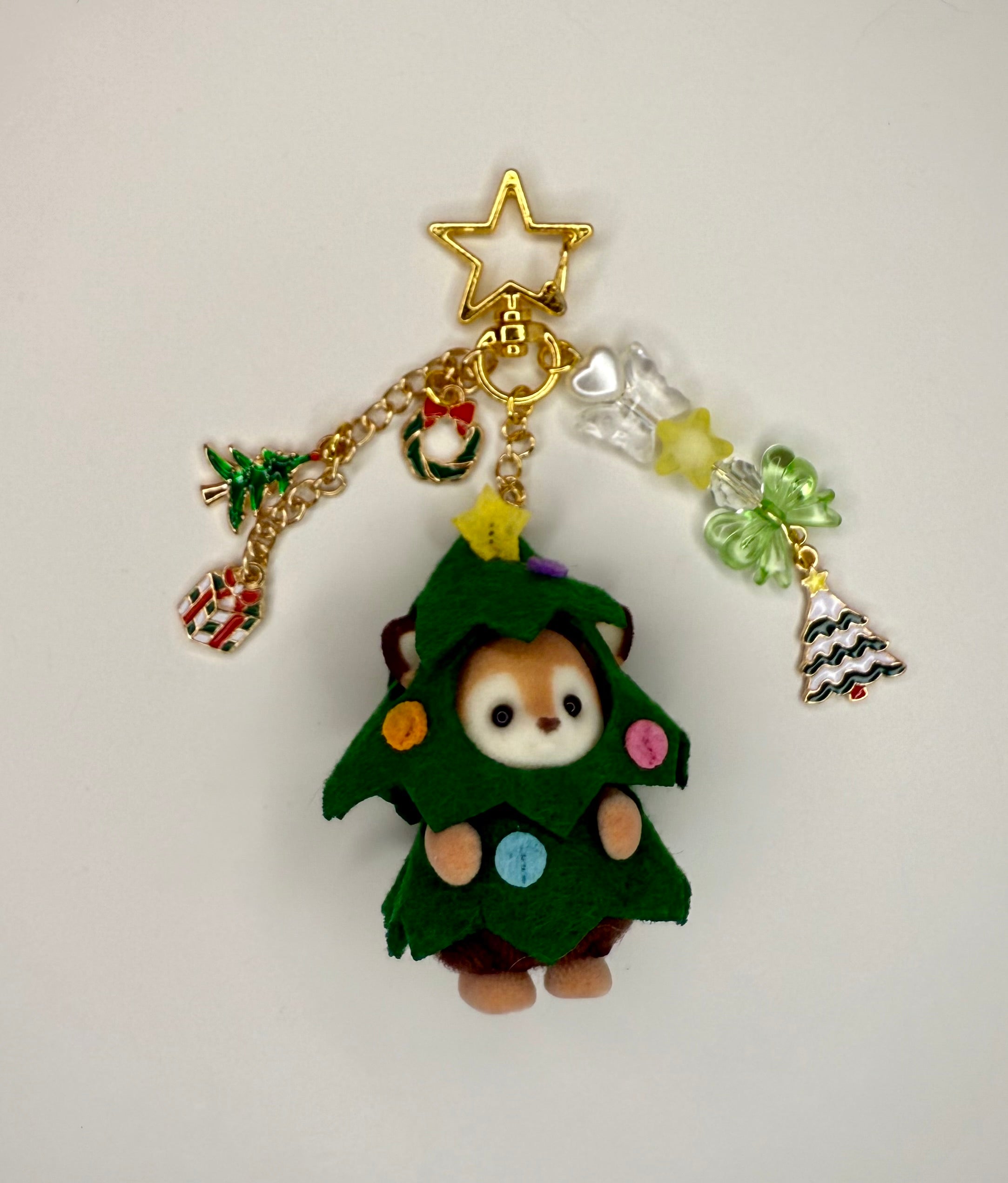 Calico Critter Holiday Keychain