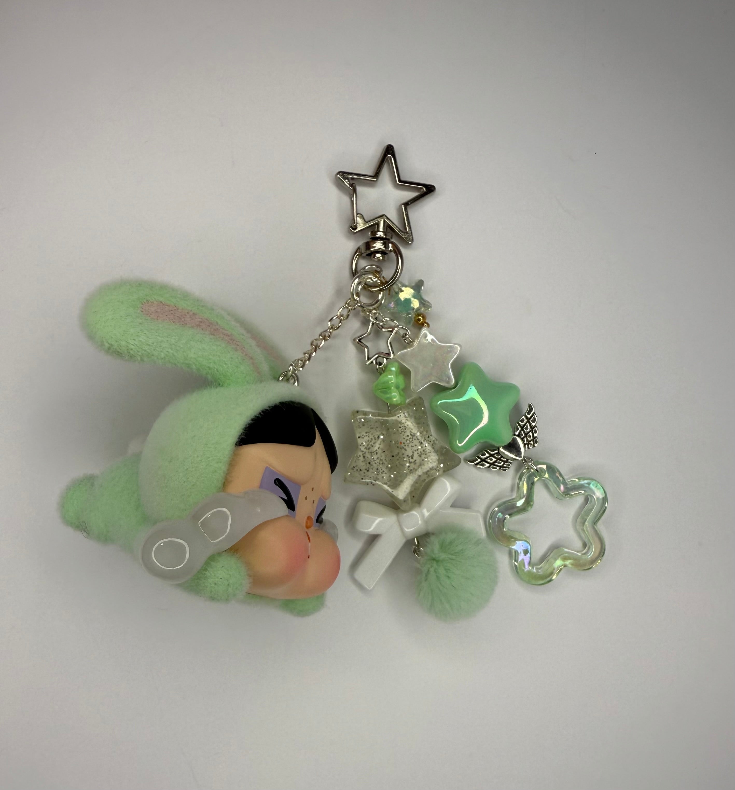 Crybaby x Powerpuff Girls Bunnies- Blossom, Bubbles, or Buttercup Bunny- Handmade Bag Charm