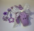 Vintage Happy Hippo Plush Bag Charm: 1998 Teenie Beanie Baby