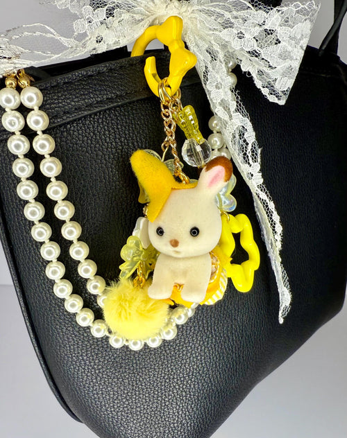 Calico Critters - Banana Bunny Keychain