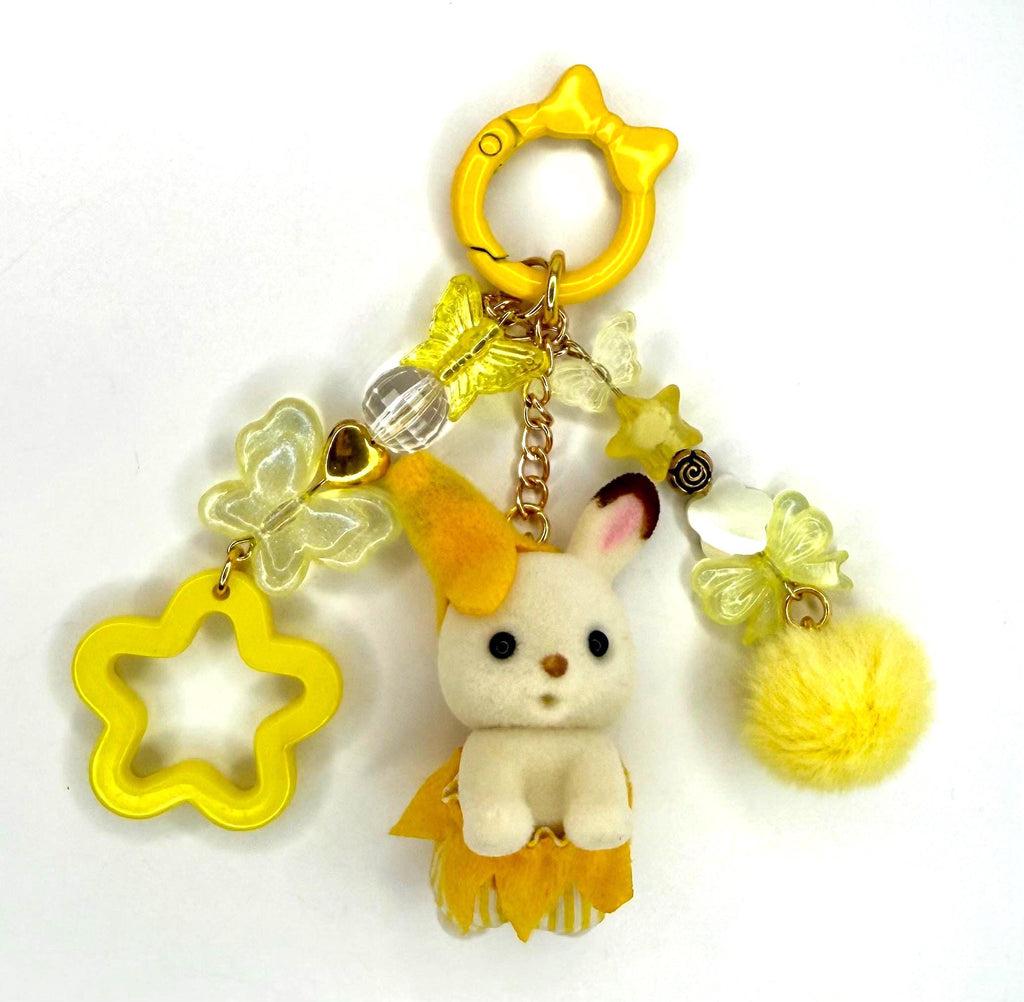 Calico Critters - Banana Bunny Keychain