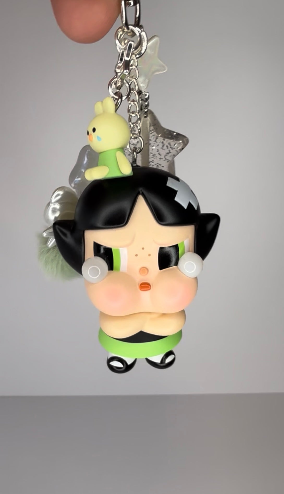 Crybaby x Powerpuff Girls Bunnies- Blossom, Bubbles, or Buttercup Bunny- Handmade Bag Charm